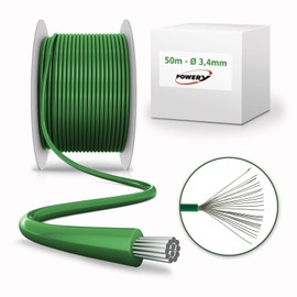 akku-net Universal 50 m Boundary Cable for Robotic Lawnmowers - Compatible with Gardena, Husqvarna Automower, Worx, Robomow, Honda - 3.4 mm Robust Boundary Wire for Garden Robotic Lawnmower Systems