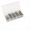 OUGOTHZ 200Pcs Fishing Split Rings, Stainless Steel Lure Connector Rings