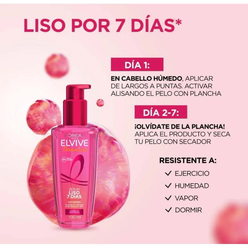 Serum Tratamiento Elvive Dream Liso Por 7 Dias 100ml
