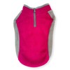 Extra Thick Stretch Fleece Dog Jumper Coat (X-Large, Dark Pink/Grey)