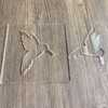 Humming Bird Router Template, Clear Acrylic Template, Router Inlay Template,