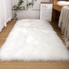 White Faux Fur Rug 3x5 Feet Soft Fluffy Rug for