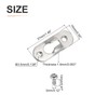 DTGN 37 x 14mm Keyhole Hanging Plate Single Hole Hook