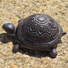 SUYAUU Spare Key Hider Turtle Shape, Brown Cast Iron Turtle
