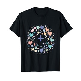 Colorful Heart Mandala Design for Mindfulness and Yoga T-Shirt