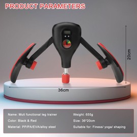 Thigh Trainer, Pelvic Floor Trainer for Men, Women, Adjustable Angle Strength, Countable Design, Pelvic Floor Training Device, Leg Press for Home, Leg Trainer, Thigh Leg Adductors Trainer