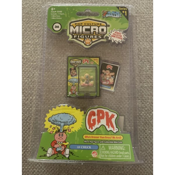 WORLDS SMALLEST GARBAGE PAIL KIDS UP CHUCK GPK IN HAND!