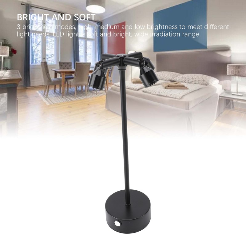 Modern LED Cordless Desk Lamp 3 Brightness Adjustable Touch Control
