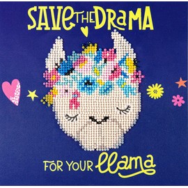 DIAMOND ART BY LEISURE ARTS Diamond Painting Kits for Adults 8"x8" Beginner Flower Llama, Full Drill, Diamond Art Kits, Dimond Art, Diamond Art for Adults, Diamond Art Kit