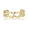 AVORA 10K Yellow Gold Adjustable Curb Chain Toe Ring