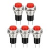 uxcell 10mm Mounting Red Momentary Push Button Switch SPST NO