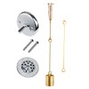 Tub Drain Linkage Assembly with Trip Lever and Strainer Done