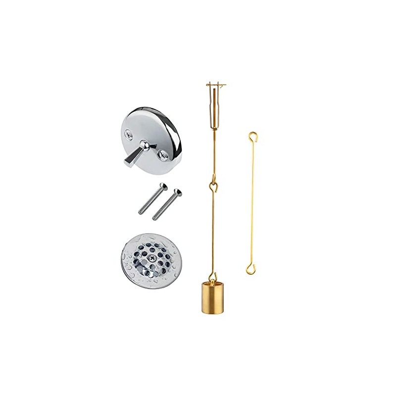 Tub Drain Linkage Assembly with Trip Lever and Strainer Done