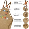 KOOOGEAR Multifunctional Canvas Apron, Work Apron, Welding Apron, Grill Cooking