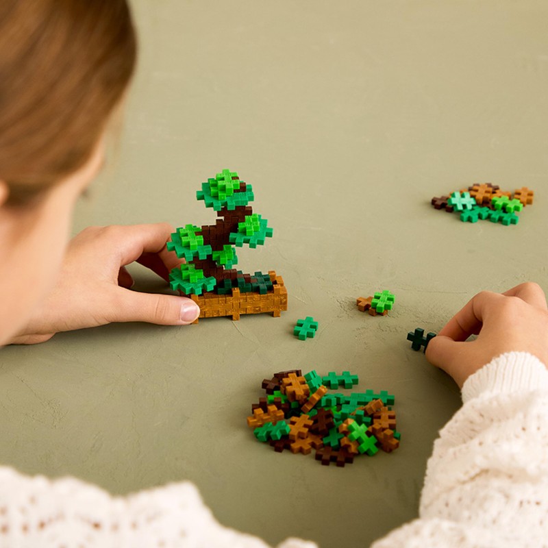 PLUS PLUS Playful Plant Packets, 3D Puzzle Building Block Set,