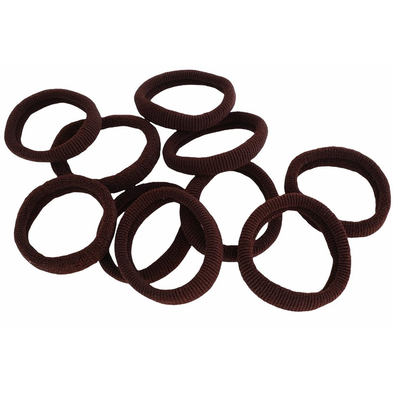 HAARallerliebst Hair Bobbles Dark Brown (Pack of 10 | Brown