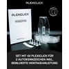 PLEXICLICK® Number Plate Holder, Frame less Transparent | Frameless Universal