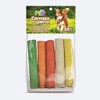 Fancy Pets Palitos Huecos de Carnaza de Colores para Perros