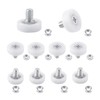 UFURMATE 10Pcs Drawer Rollers POM Plastic Cabinet Drawer Slides Wheels