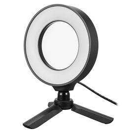 ZENIKO Multifunctional 5W Video Ring Light, LED Conference Video Light, 5 Level CCT Magnet Design, Selfie Light for Laptop Vlog, Shorts, Outdoor Shooting