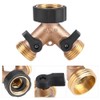3/4 Y Shape Thread 2 Way Brass Garden Hose Connection