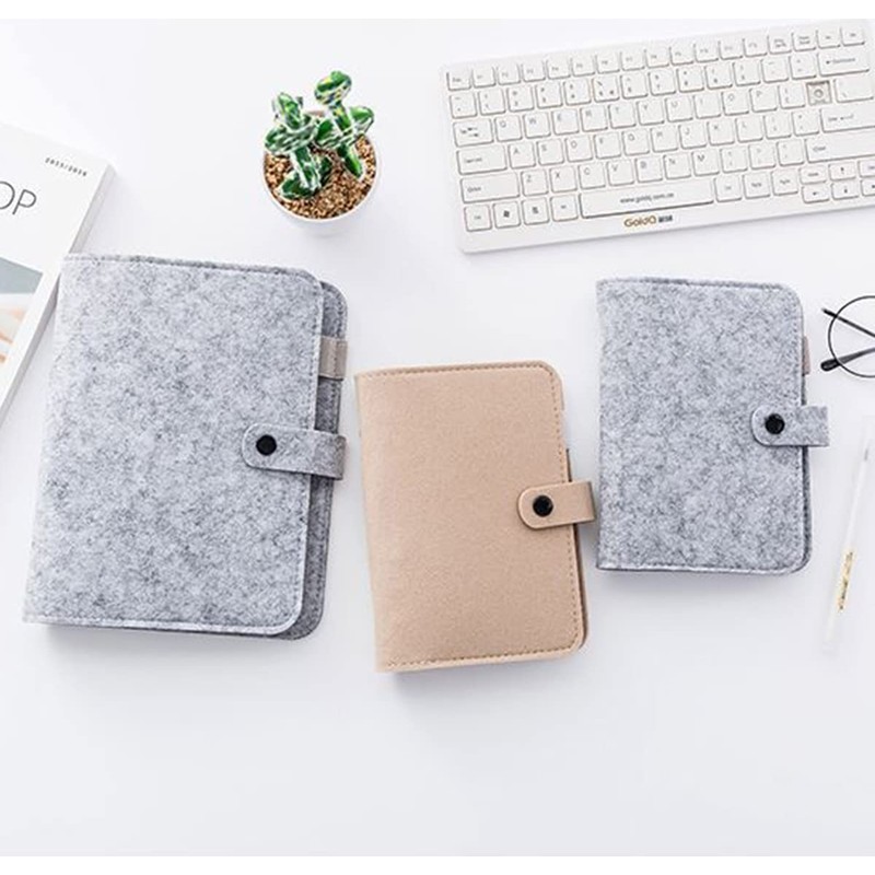 Jalach Felt Ring Binder A5 A6 Refillable A6 A5 Binder