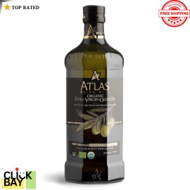 Atlas Organic Cold Pressed Moroccan Extra Virgin Olive Oil, Polyphenol Rich.