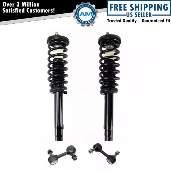 AM Autoparts 4pc Strut Assembly & Sway Bar End Link