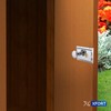 XFORT® Polished Chrome Victorian Rim Knob, Sturdy Solid Brass Rim