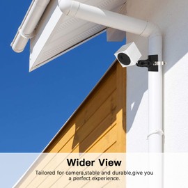 Pole Mounting Bracket for Wyze Cam Outdoor&V3,Adjustable Wall Mount for Wyze Camera Outdoor Indoor Wire-Free Smart Home Camera System,Applicable Pipe Diameter Size 1.18-7.87 inch (30mm-200mm) (Black)