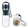 Cibaabo Dog Water Bottle with Food Container, Travel Puppy Water