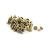 Hihaha 50pcs 6mm Hole Beige Push Plastic Rivets Fastener Door