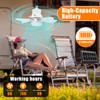 Grinsvalley 2 Set Solar Powered Ceiling Fan with Light, 17.7