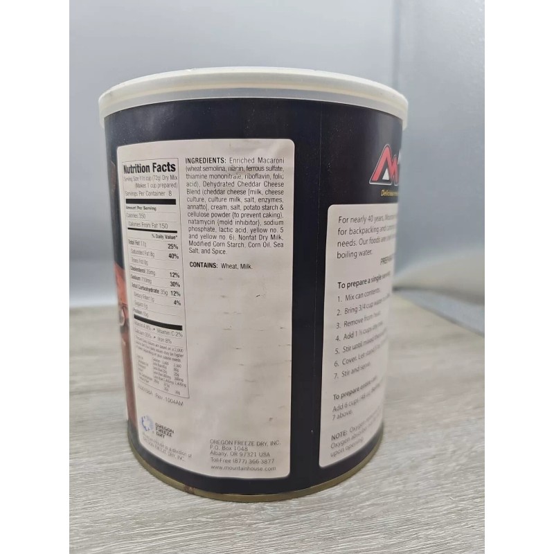Mountain House Freeze Dried Macaroni & Cheese 20.4 Oz Survival