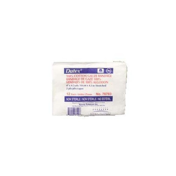 Integra Lifesciences Dutex Conforming Bandages, Cotton, 2-Ply, 4" x 4.1