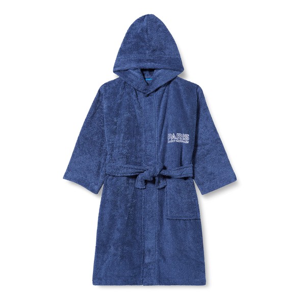 Children's Dressing Gown 100% Cotton – PSG Embroidery – Hood and Pocket