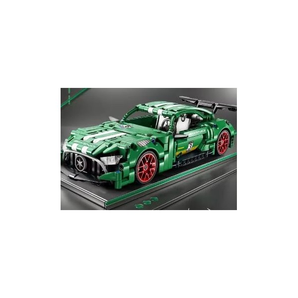 Green Super Street Tuner Car - Model Building Blocks -