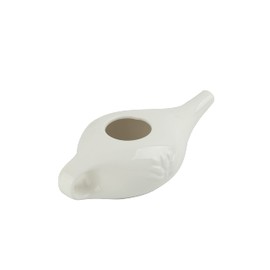 Biebri NetiPot 250ml Ceramic Nose Cleansing Jug, White