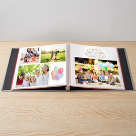 Large Photo Album Self Adhesive 4x6 5x7 6x8 8x10 Pictures Scrapbook Magnetic Album DIY Scrap Book 60 Sticky Pages Linen Cover DIY Photo Album with A Metallic Pen and DIY Accessories(Green), 11"x10.8"60 Pages