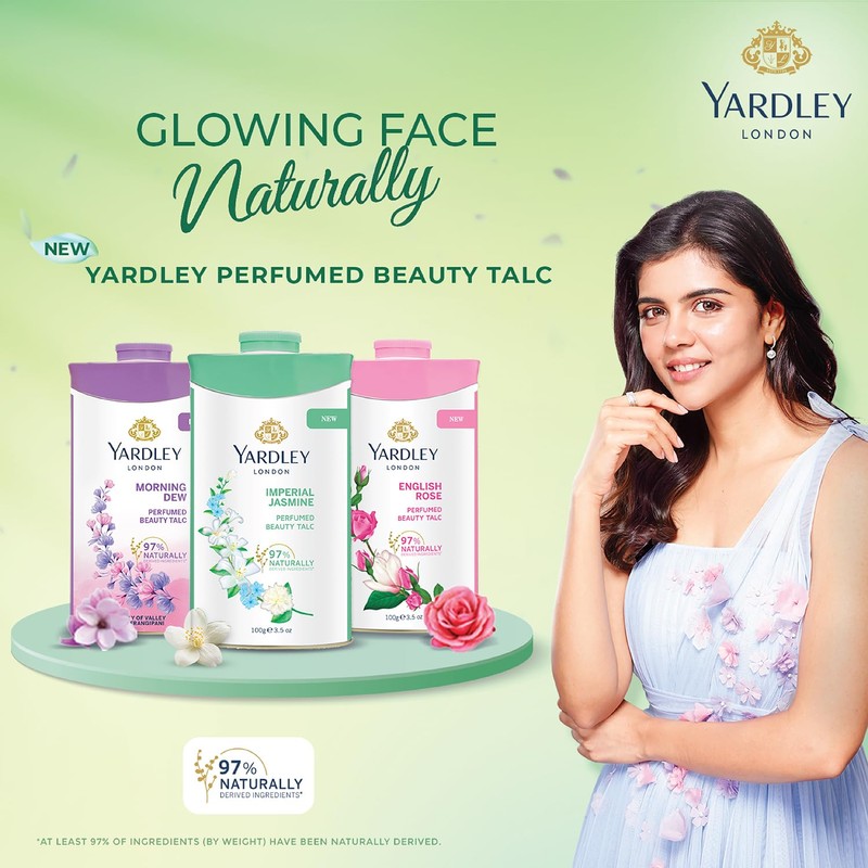 Yardley London Jasmine Perfumed Talcum Powder - 250 g. 8.8
