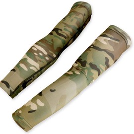 SHENKEL Cool Stretch Arm Cover, Arm Sleep, Camouflage, L (Multicam), Sunburn, UV Protection, Cooling Sensation, Outdoor Sports, Motorcycle, Cycling, Golf, Climbing, Fishing, Airsoft Game, Commuting,