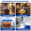 Glass Measuring Cup, 4 Cup Measuring Cup with Lid, High