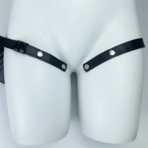 SeLgurFos Cintura ausiliaria in pelle Dimensioni regolabili per il fissaggio di gabbie per castità e anelli per il pene Giocattoli sessuali per uomini e donne adulti