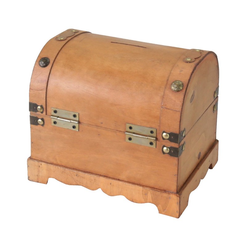 HMF 6414700 Wooden Money Box with Lock | Set of