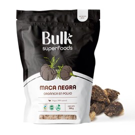 BULK SUPERFOODS Maca Negra en Polvo 100 Natural                                                                                                       