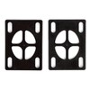 Superslick Skateboard Soft Riser Pads 3 mm Black Longboard Shock