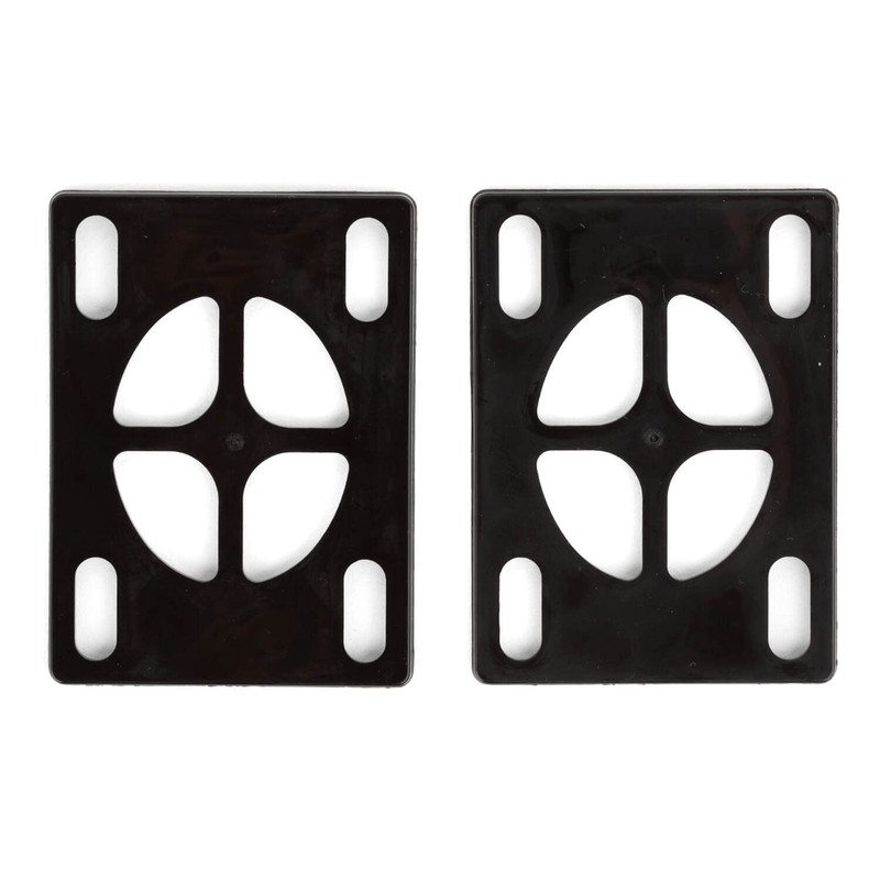 Superslick Skateboard Soft Riser Pads 3 mm Black Longboard Shock