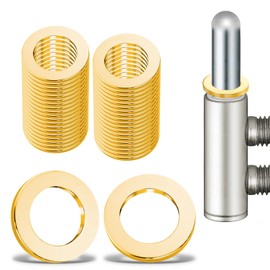 Pack of 40 Fitschenringe Room Door Washers Door Hinge Mounting Rings Without Abrasion Marks 10.20 x 15.8 x 1.8 mm Solid Brass