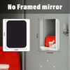 Magnetic Locker Mirror | Frameless Glass with Strong Magnetic Backing,
