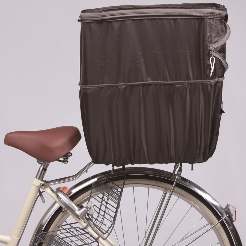 Kawasumi Seisakusyo KW-275BR Bicycle, 2-Level Rear Basket Cover, Brown